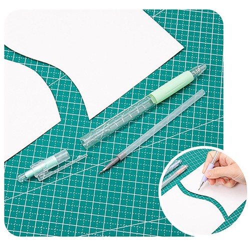 Press Engraved Pen Student Manual Diy Tool Morandi Color Handmade Paper Cut - Picture 10 of 34