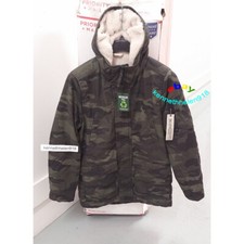 HOLLISTER SHERPA LINED MILITARY PARKA JACKET COAT CAMO MENS SIZE S,M,L