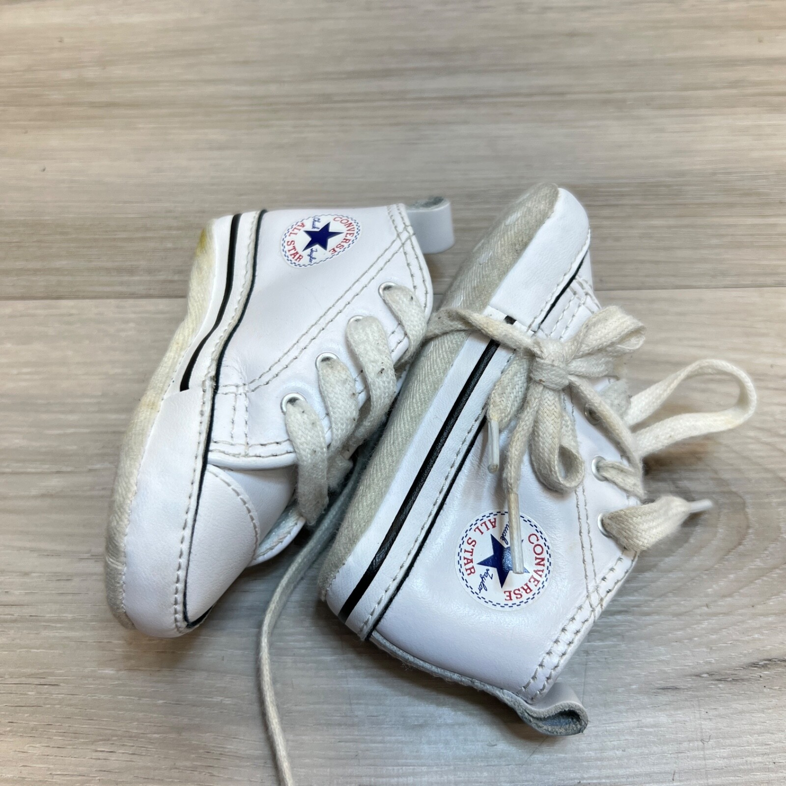 PONY Scarpe bambino Converse all star taglia 2 EU 18 bianche alte culla