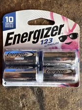 Energizer EL123BP4 3V CR123A Battery - Pack of 4