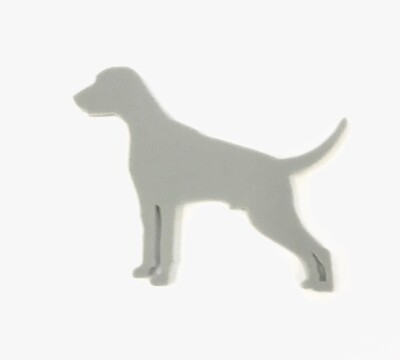 Weimaraner Hund Kühlschrankmagnet Geschenk in Grau