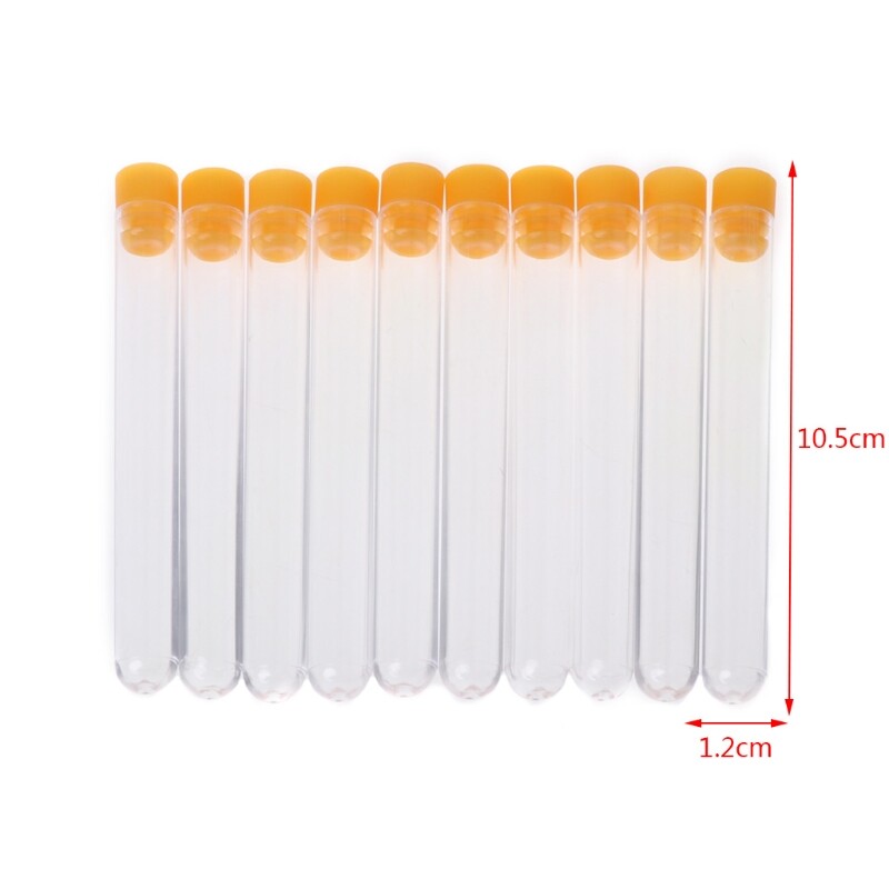 10x Transparent Knitting Sewing Felting Needle Bottle Storage Container