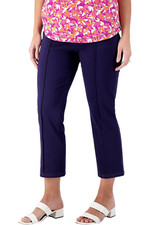 Denim  Co. Knit Easy Flex Twill Crop Kick Pants Navy