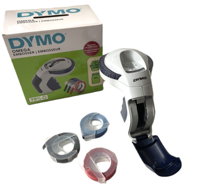 DYMO Omega Beschriftungsgerät DYMO mit 3 Stück band Gebraucht Sehr Gut R1712