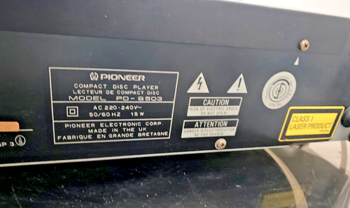 Pioneer PD-S503 CD Player lettore hifi audio vintage manuale e telecomando - Foto 4 di 5