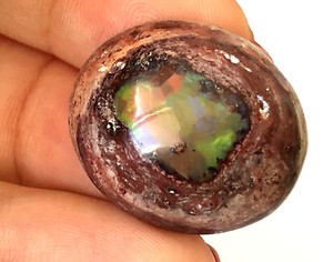 polished fire opal