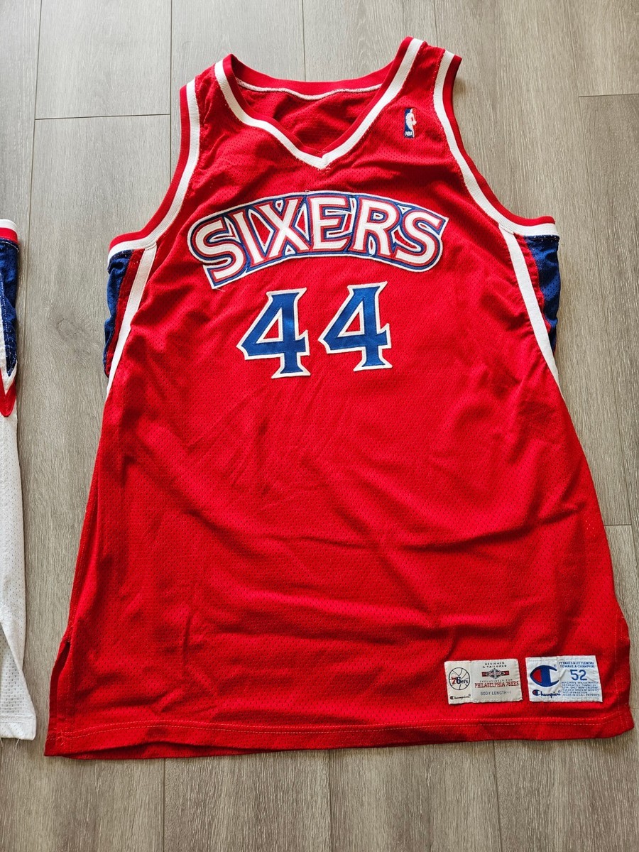 Champion Derrick Coleman Game Issued PROCUT Sixers 76ers Jersey