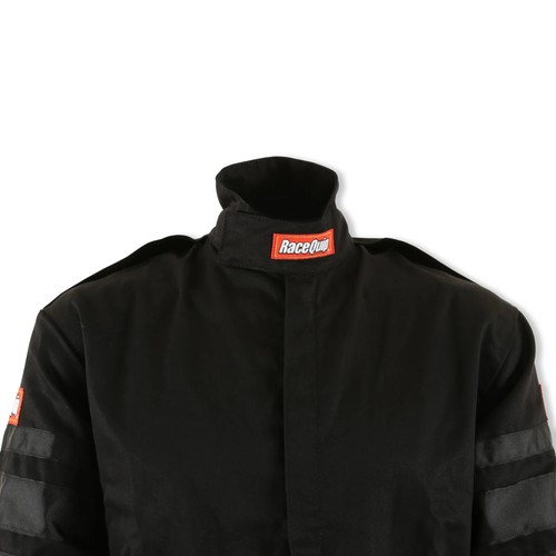 RaceQuip One Piece Single Layer Racing Driver Fire Suit SFI 3.2A/1 2XL BLACK - Picture 5 of 10