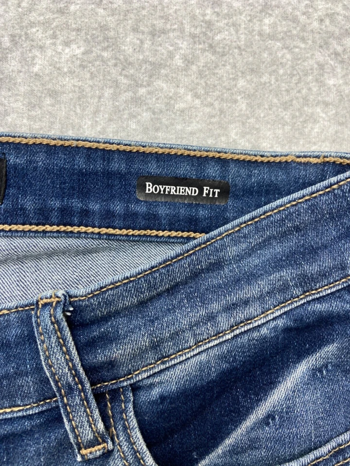 Jeans Judy Blue para mujer talla 7/28 azules corte novio desgastado elástico Foto 4 de 4