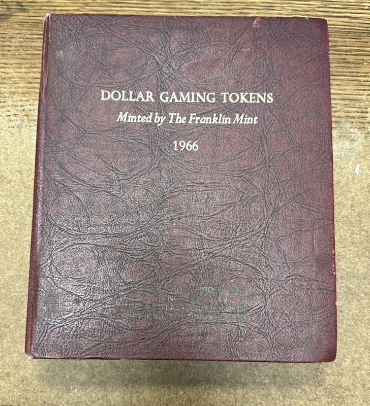 1966 Franklin Mint Casino Dollar Gaming Tokens Proof set  Gb1