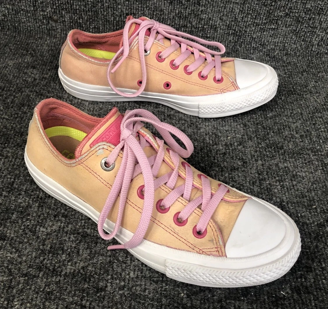 Converse with top lunarlon orange
