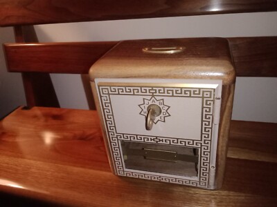 ANTIQUE POST OFFICE BOX DOOR  COIN BANK