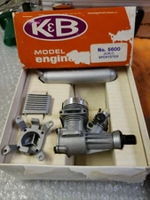 K&B Engine - k&b .20 R/C Sportster motor with muffler - New - No 5600 - L23