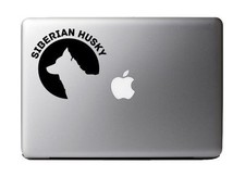 Siberian Husky Dog Breed Pride Black Vinyl Decal for Windows / Apple MacBook