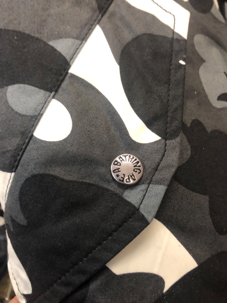 ジャケット・アウター AAPE BY A BATHING APE MA-1 camo L black BAPE DOT CAMO MA-1 bomber jacket Black camo A Bathing Ape Size M