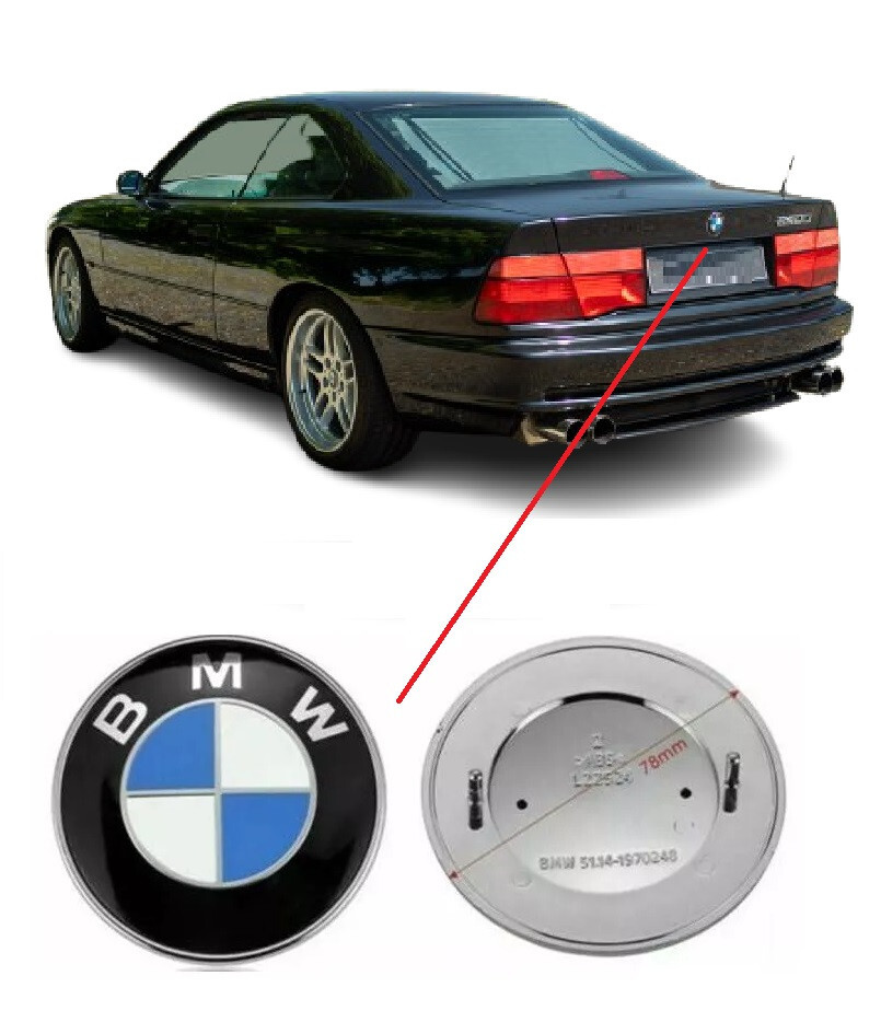 BMW E31 Rear Emblem 78 mm Logo Badge Roundel 51141970248 1pcs | eBay