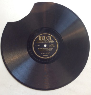 I Know Where I m Going Buttons & Bows 78 RPM 10  Record Evelyn Knight 1948 Broke