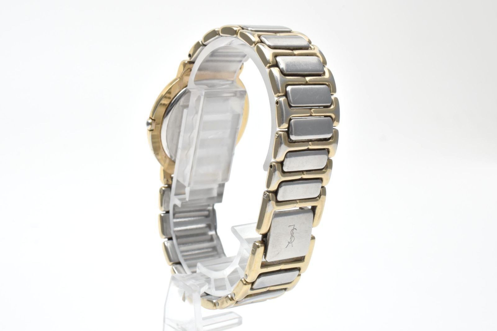 YSL 4620 Two Tone White Dial Quartz Watch 4620-E60957Y Tasted From Japan thumbnail 9