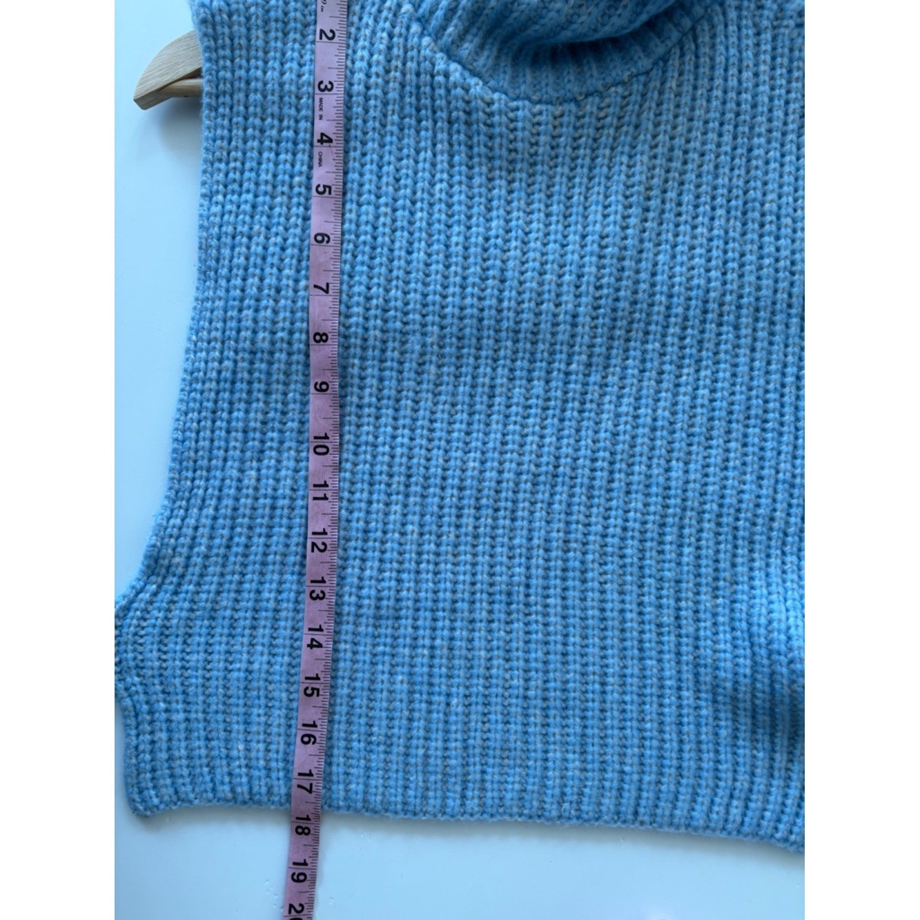 Baum Und Pferdgarten || Laura Open Tie Back Sweater Vest Dickey Turtleneck Blue image 9