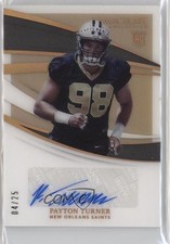 2021 Panini Immaculate Rookie Auto Gold 4/25 Payton Turner #152 Auto n1u