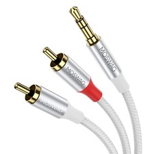 3.5mm to 2RCA Cable Y Cord RCA to 1/8 Audio Cables Stereo