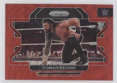 2022 Panini Prizm WWE Ruby Wave Prizm Roman Reigns #40 1b8