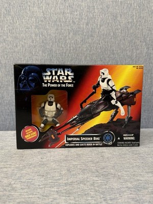 Star Wars The Power of the Force Imperial Speeder Bike w/Biker