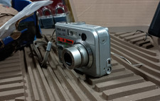 Pentax Optio 50 Digital Camera 5.0 MP 3X Zoom Silver Compact Tested & Works