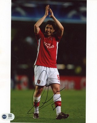 Samir Nasri signiertes 10x8 Arsenal Foto ACG COA AG21424