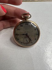 Vintage Elgin 16s/17j Pocket Watch Working Wadesworth case Gold Filled