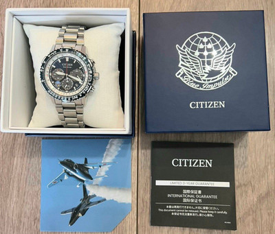 CITIZEN PROMASTER Limited Edition Blue Impulse Watch CA4665-59L Men's USED