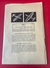 USAAF AIRCRAFT RECOGNITION MANUAL MODEL – P-39D AIRACOBRA (1943)