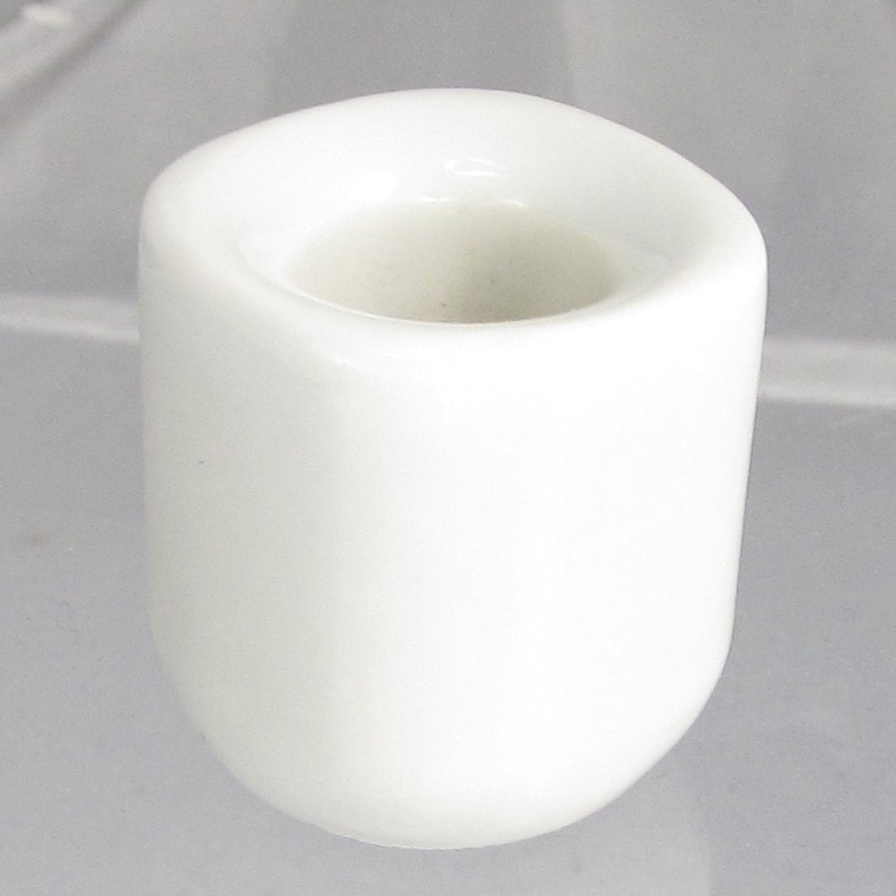 AzureGreen White Ceramic Chime Candle Holder