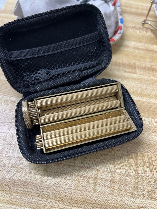 Manual Cigarette Roller Tobacco Rolling Machine Solid Brass for Smoker Gifts