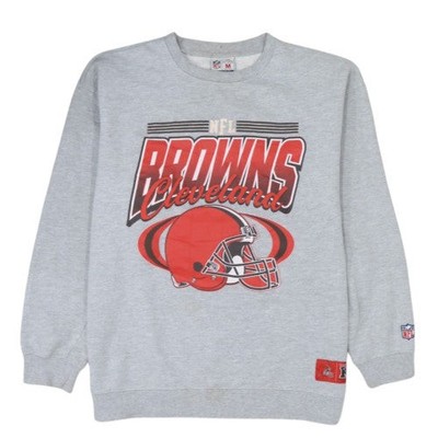 NFL Team Apparel Herren Grau Cleveland Browns Pullover Sweatshirt M