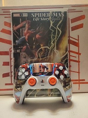 Spiderman  Comic And Ps5 Sony Wireless Controller  PlayStation Custom
