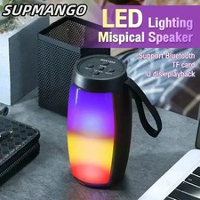 S12 Wireless Bluetooth Speaker Powerful Portable Subwoofer with LED Lights Car