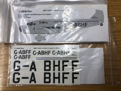 S&M Models SMK77-2002 1:77 Ford Tri Motor Motor Company C-ABHF