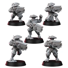 Greater Good Ashigaru Field Rangers 28mm Sci Fi Mini Wargames Exclusive