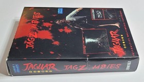 JagZombies Atari JAGUAR Red Cartridge with Rom Revision Complete In Box. Zombies