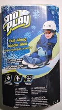SnoPlay Pull Along Kiddie Sled Ages 1-3 Outdoor Snow Fun Pull Rope