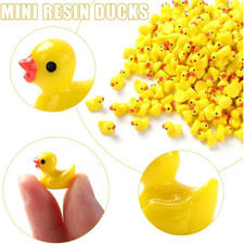 Mini Resin Ducks Set Tiny Duck Figures For Craft Party Garden decor 100/200pcs