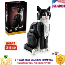 LEGO Ideas Tuxedo Cat - Building Sets for Adults Ages 18+ - DIY Crafts Kit for H