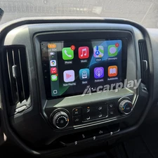 Car GPS Carplay Stereo Radio For 2014-2018 Chevrolet Silverado GMC Sierra Wifi