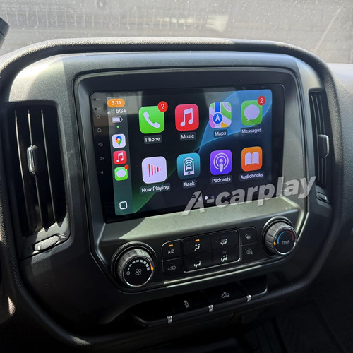 Car Radio Stereo Carplay For 2014-2018 Chevrolet Silverado 4+64G 10in FM Android