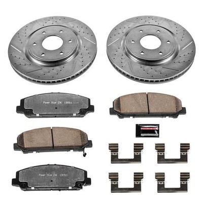 PowerStop Disc Brake Kit - Front - Fits Infiniti QX56 2006-2007, Nissan Armada 2