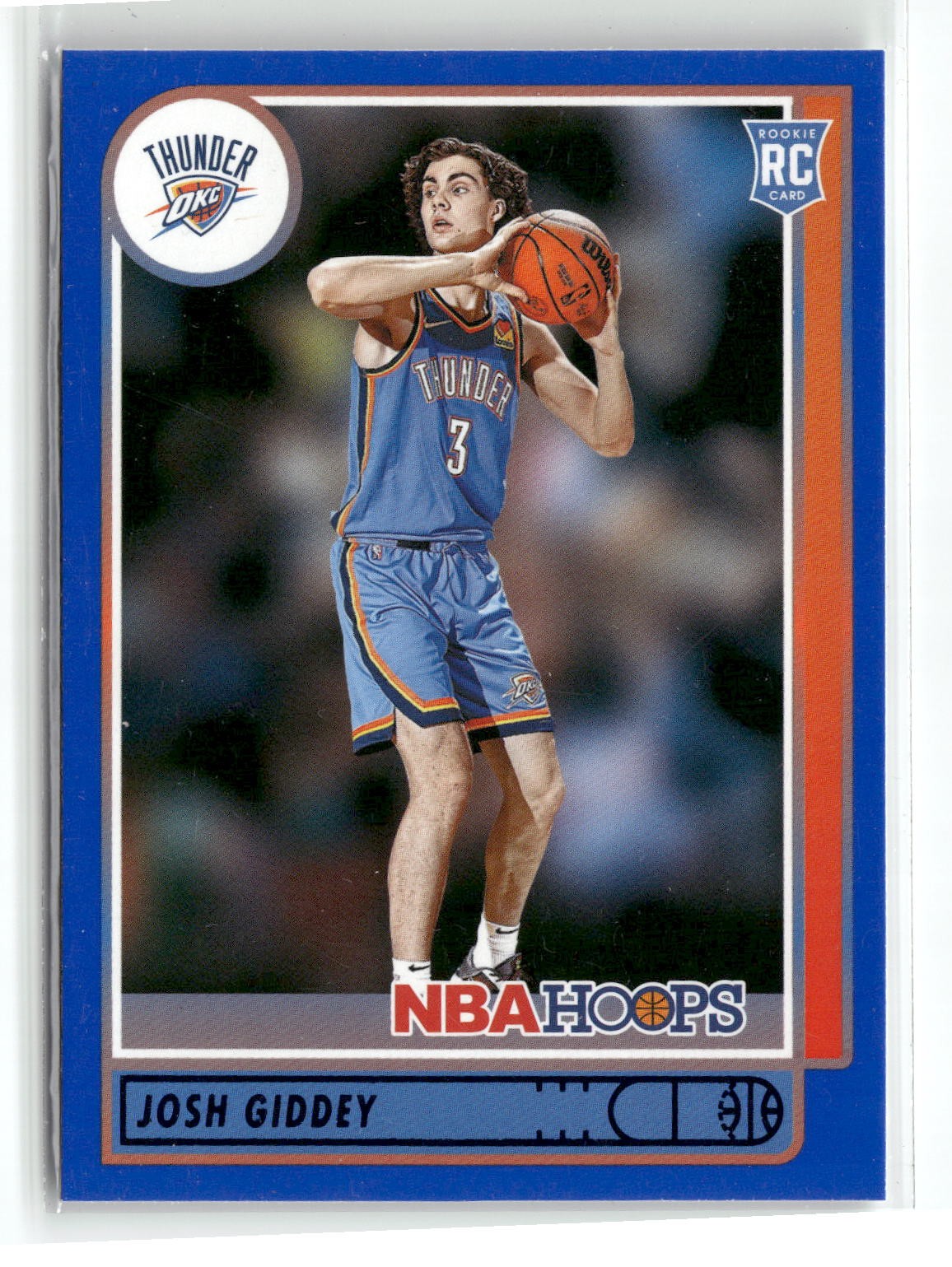 2021-22 Hoops #202 Josh Giddey Blue Oklahoma City Thunder