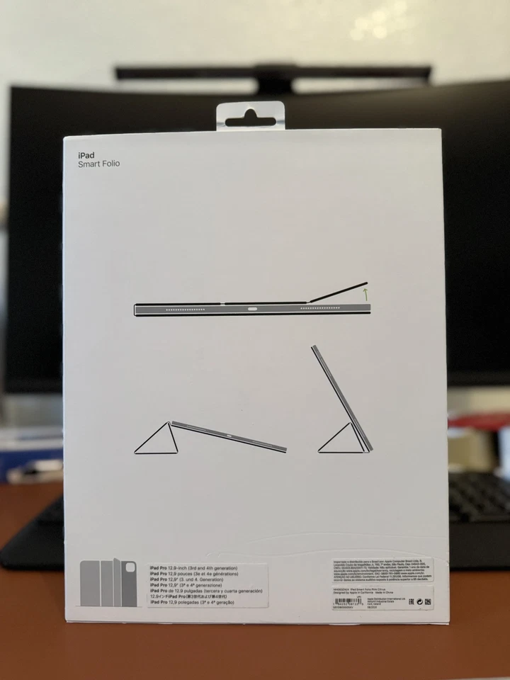 Apple Smart Folio iPad Pro 12.9" 6th 5th 4th 3rd Gen Case Pink Citrus MH063FE/A - Image 2 of 2