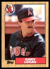 Gary Lucas 1987 Topps #696 California Angels MLB READ FREE SHIPPING AutographDen