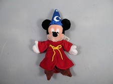 Disney Parks Walt Disney World Sorcerer Mickey Mouse Bean Bag Plush 13'' New NWT